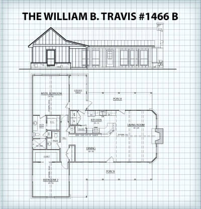 The William B. Travis #1466B floor plan