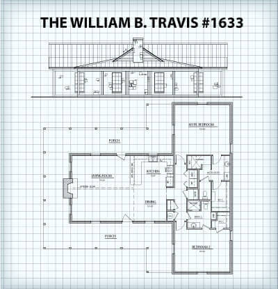 The William B. Travis #1633 floor plan